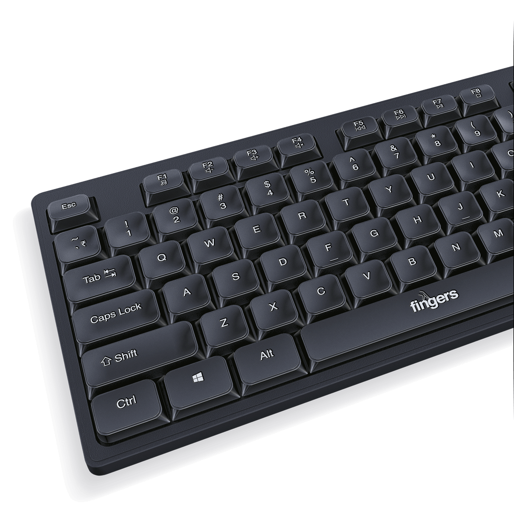 FINGERS ButterClicks Wired Keyboard | Smooth Typing Experience