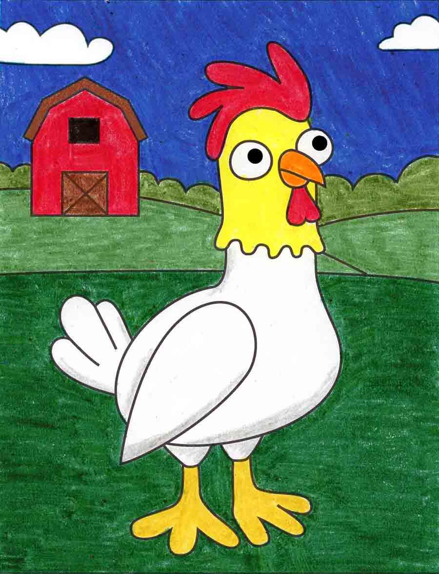 picture of a cartoon chicken