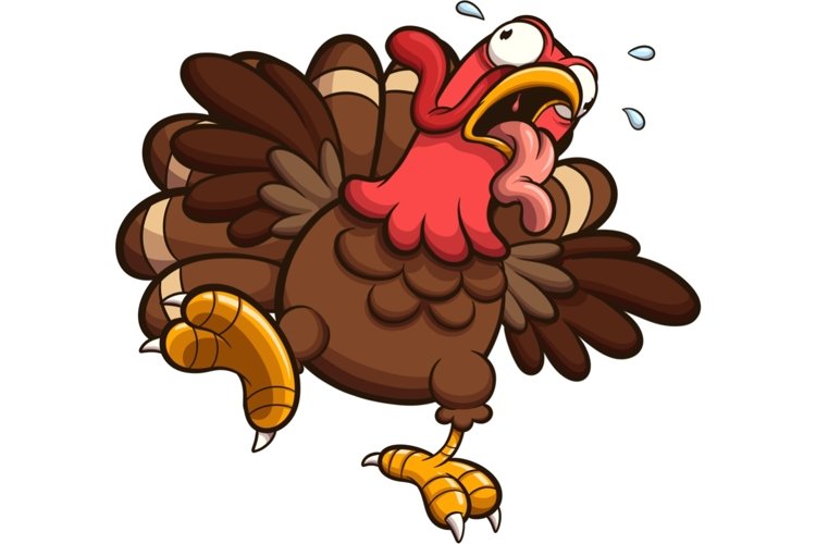 picture of a cartoon turkey