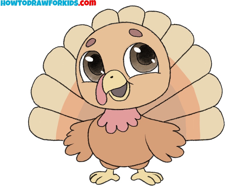 picture of a cartoon turkey