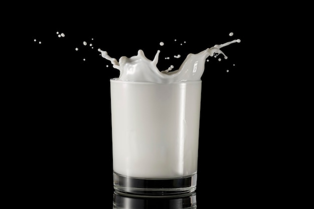 picture of a glass of milk