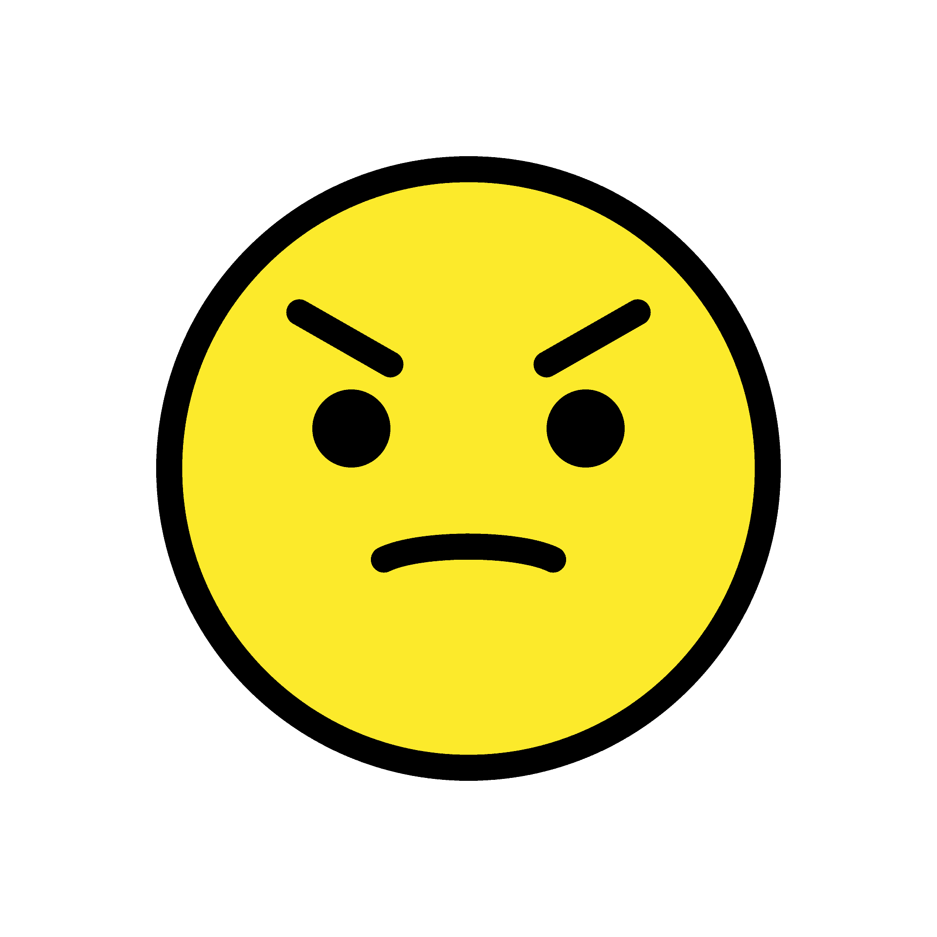 picture of a mad face
