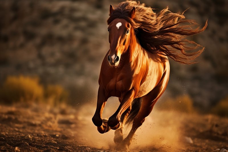 picture of a running horse