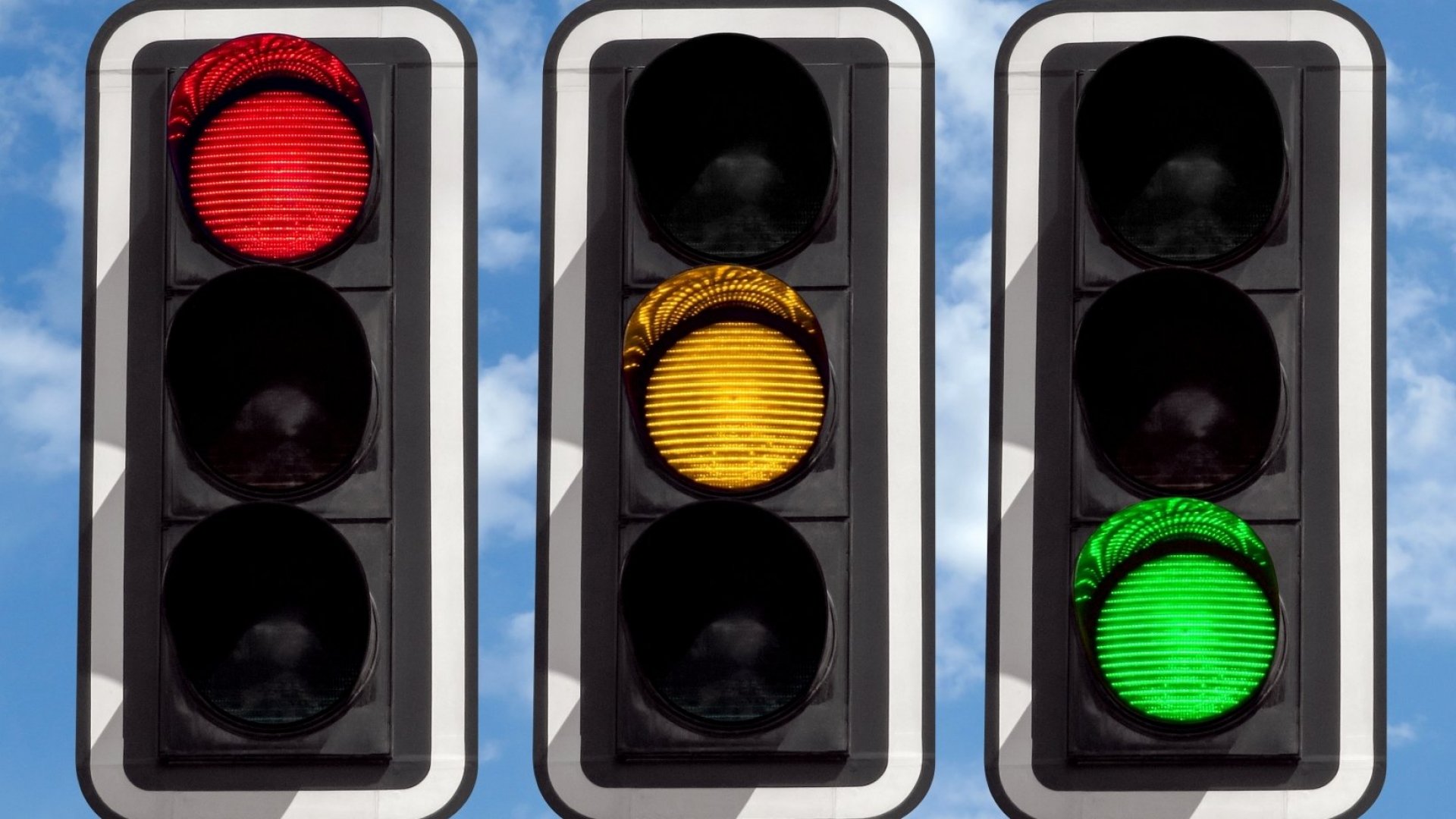 Vector 3d Realistic Road Traffic Lights Isolated. Stop, Wait, Go ...