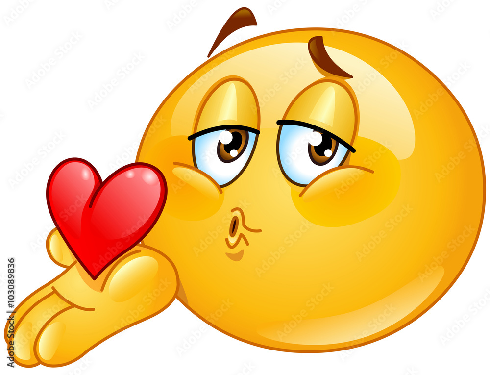 picture of blowing a kiss