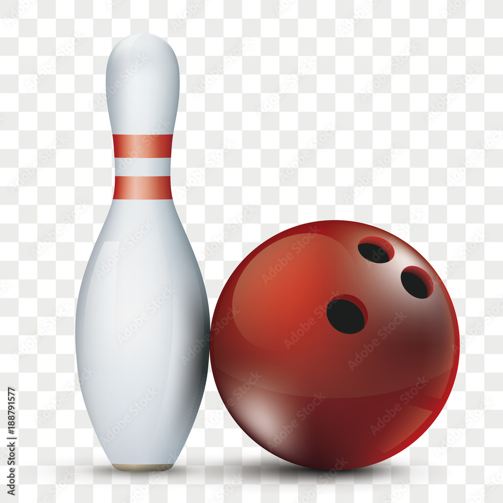 picture of bowling ball and pins