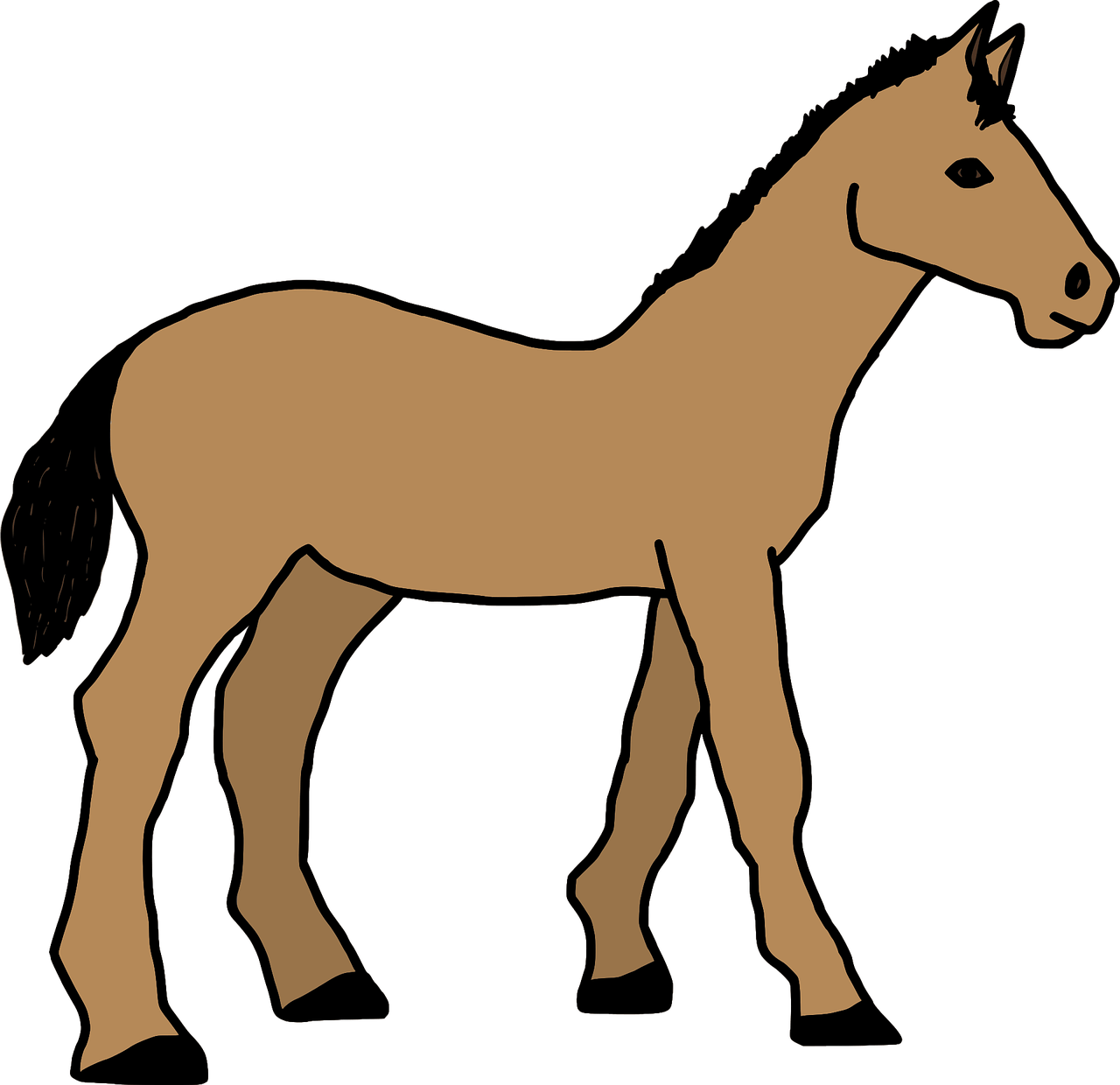 picture of cartoon horse