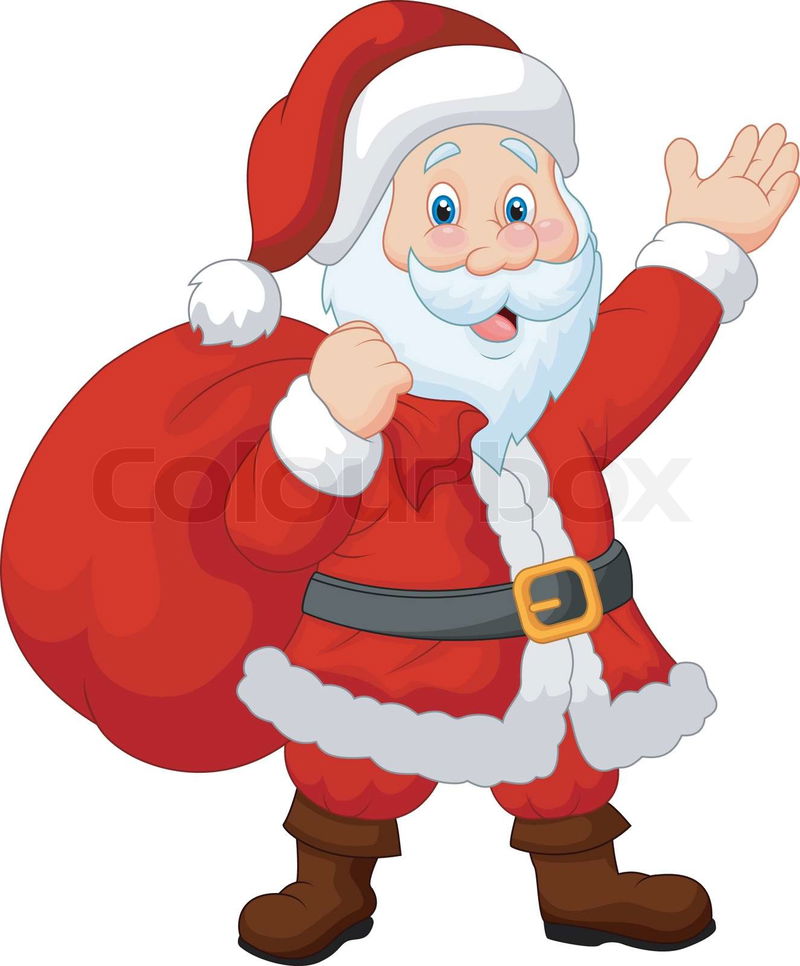 picture of cartoon santa