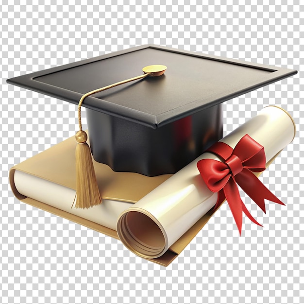 picture of graduation cap and diploma
