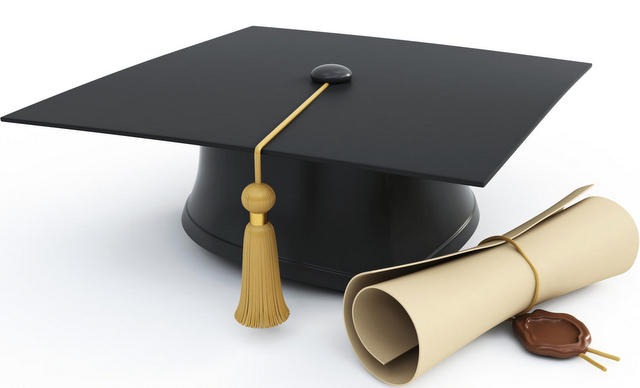 picture of graduation cap and diploma