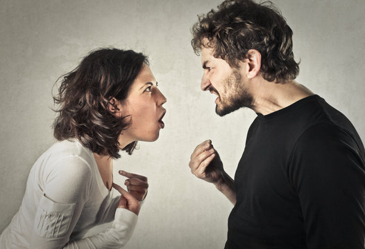 picture of husband and wife fighting