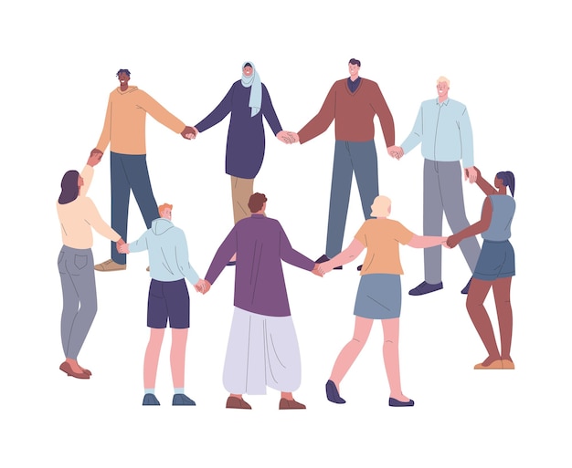 picture of people holding hands