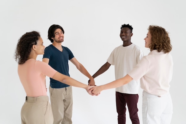 picture of people holding hands