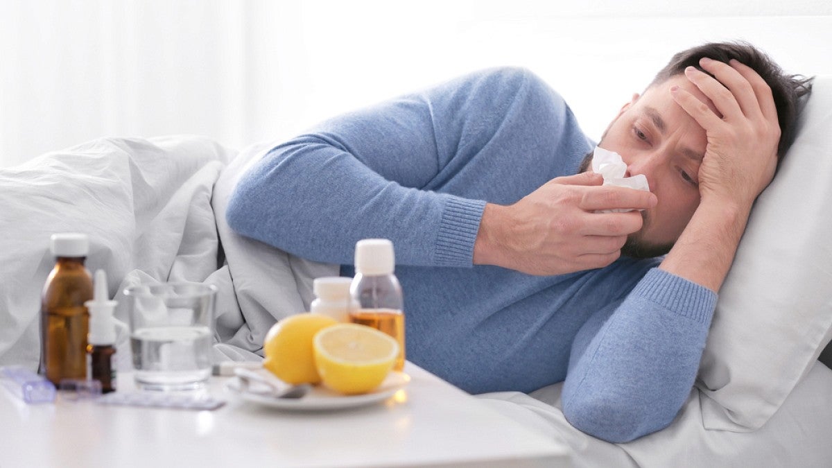 picture of someone being sick