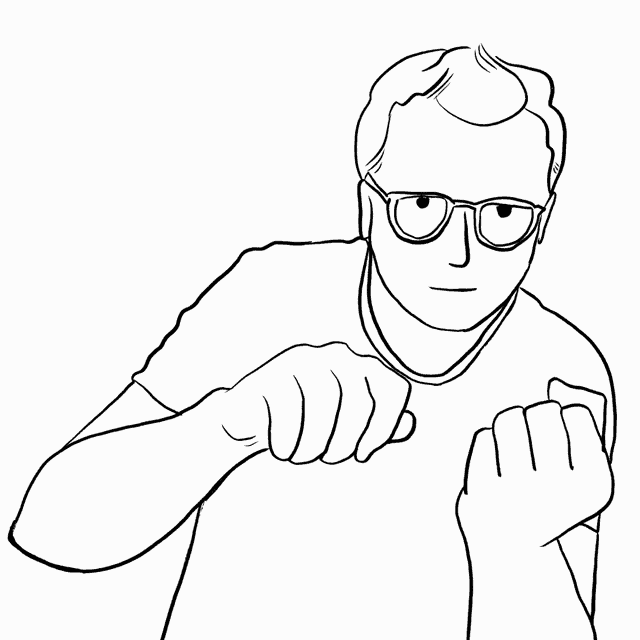 picture of someone flipping the bird