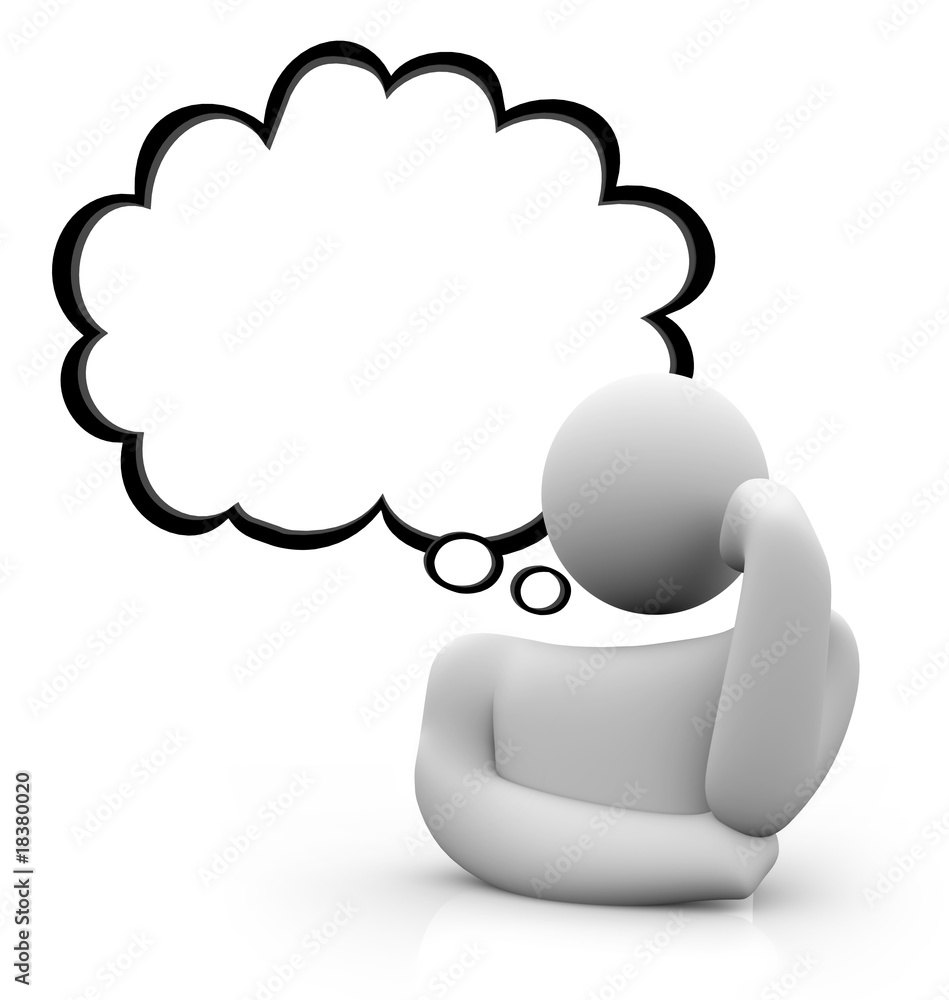 picture of thinking person