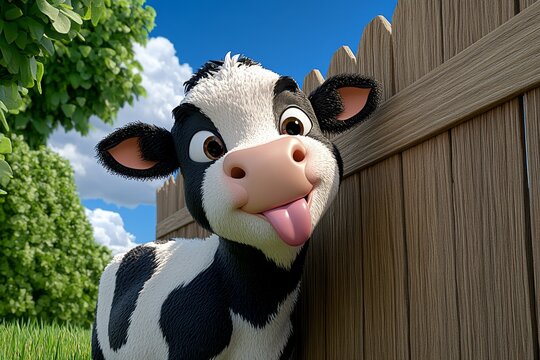 pictures of a cartoon cow