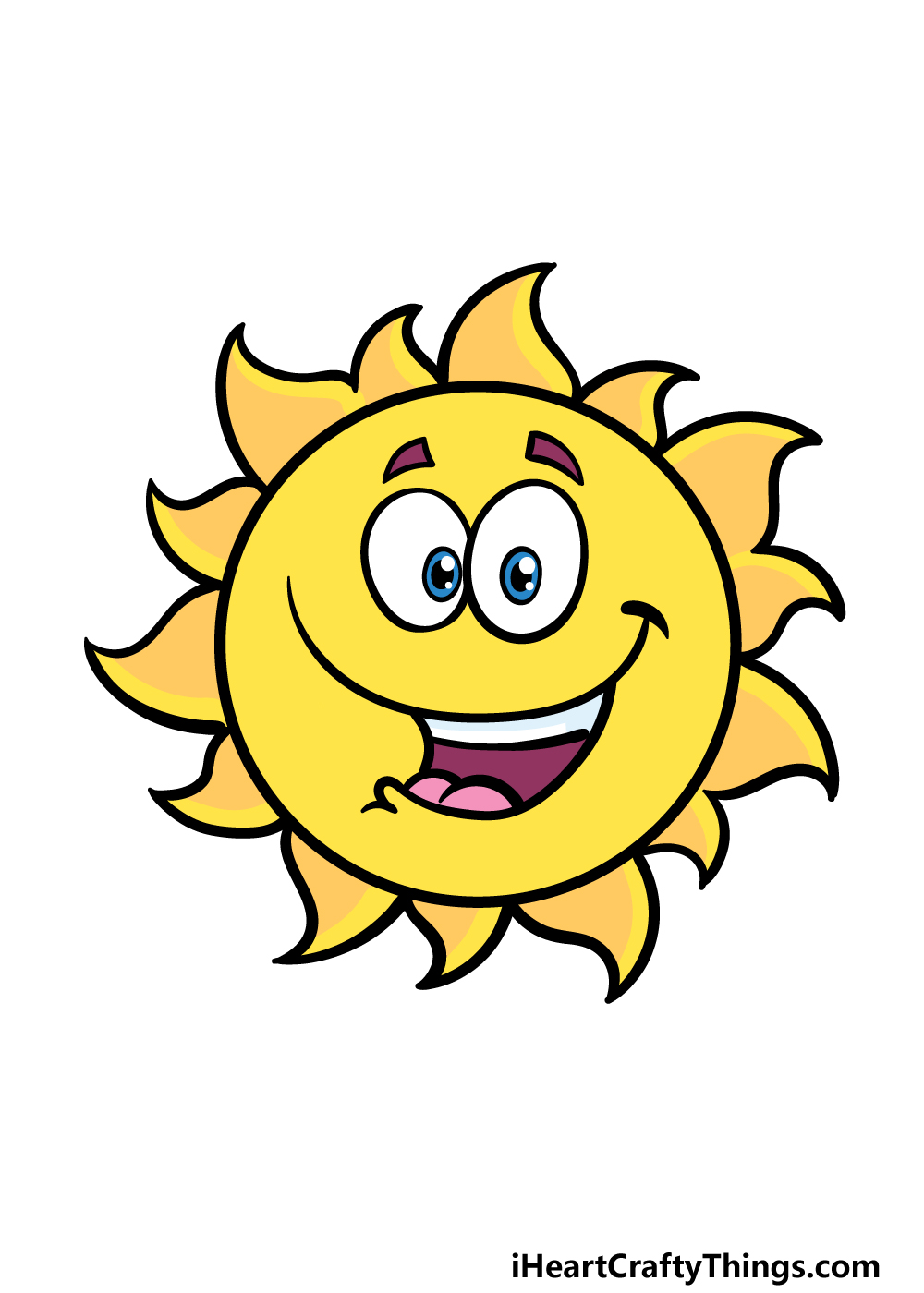pictures of a cartoon sun