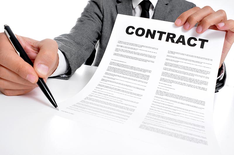 pictures of a contract