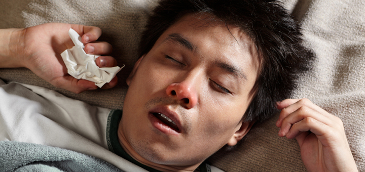 pictures of a sick person