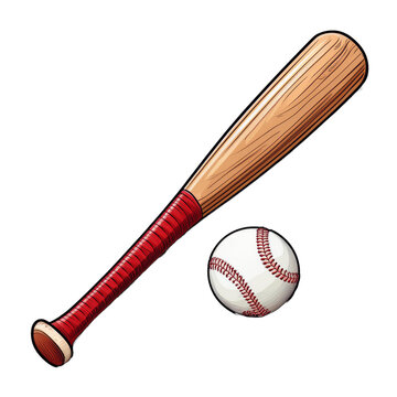 pictures of baseballs and bats