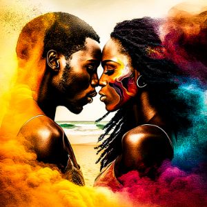 pictures of black love art