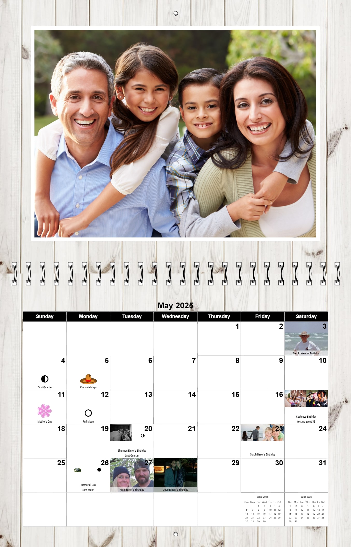 XL Photo Calendars, Custom XL Photo Calendars, Personalized XL ...