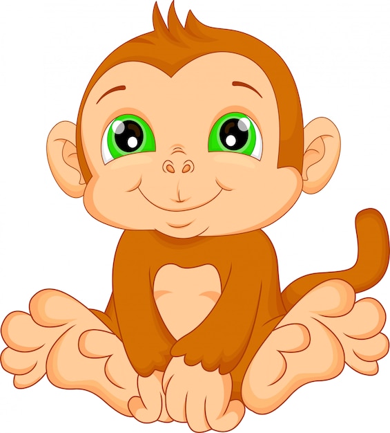pictures of cartoon baby monkeys