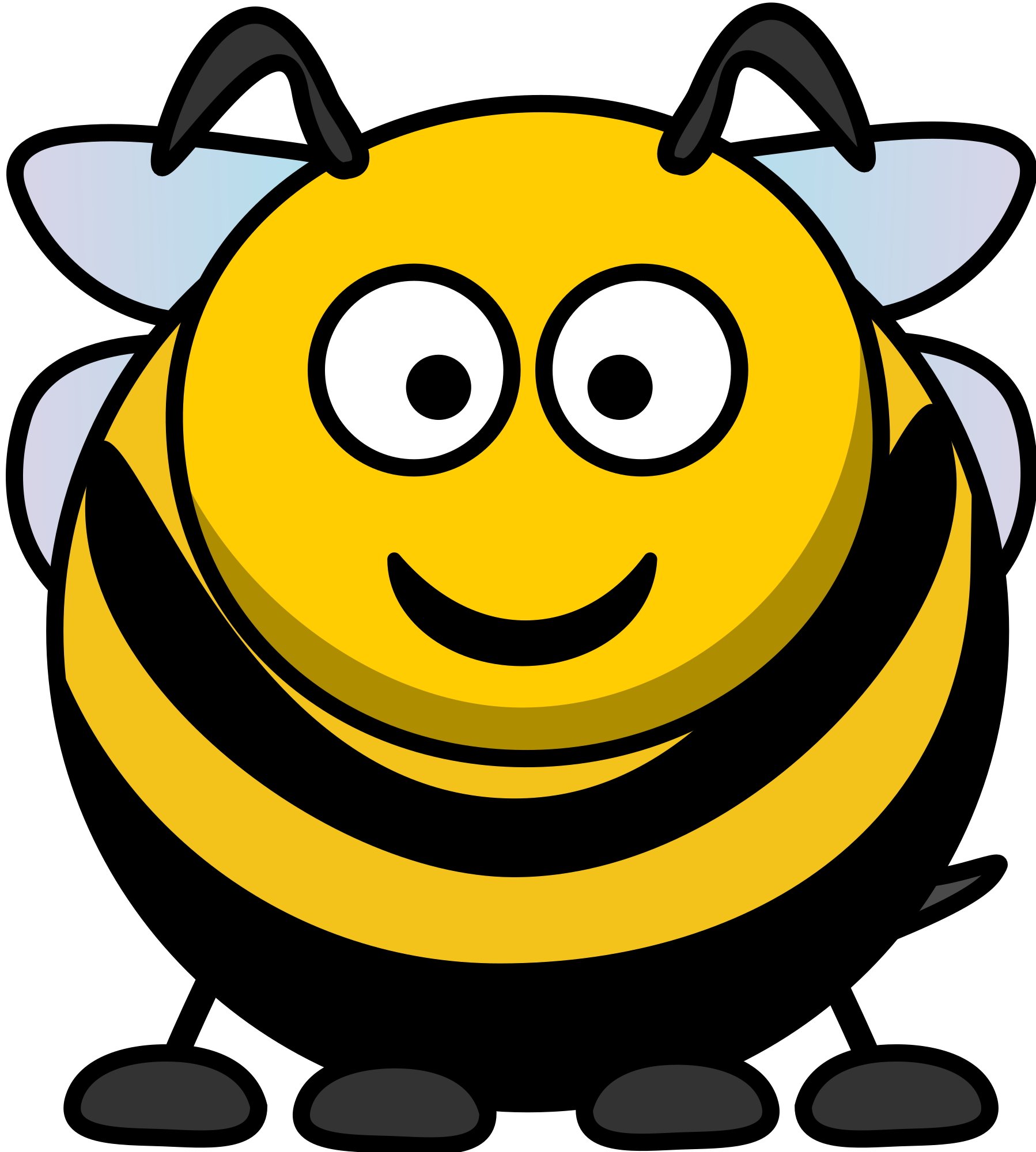 pictures of cartoon bees