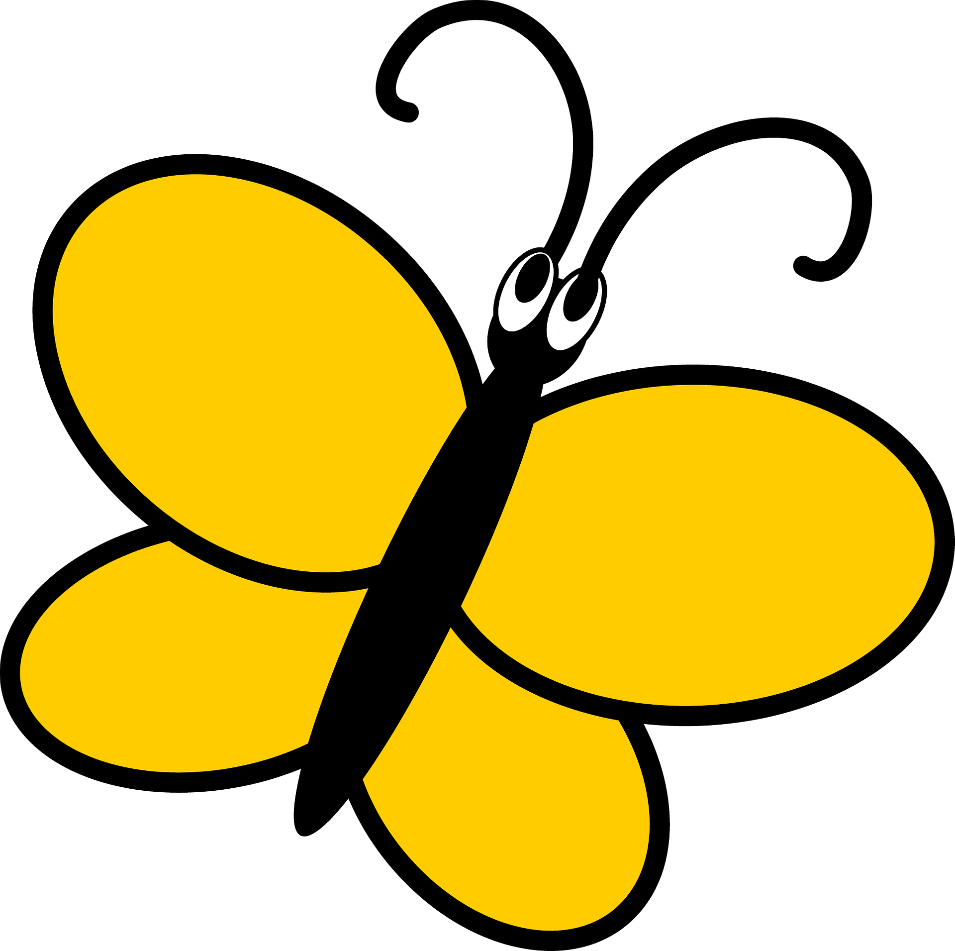 pictures of cartoon butterflies