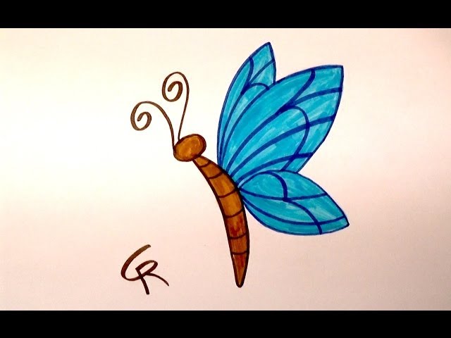 pictures of cartoon butterflies