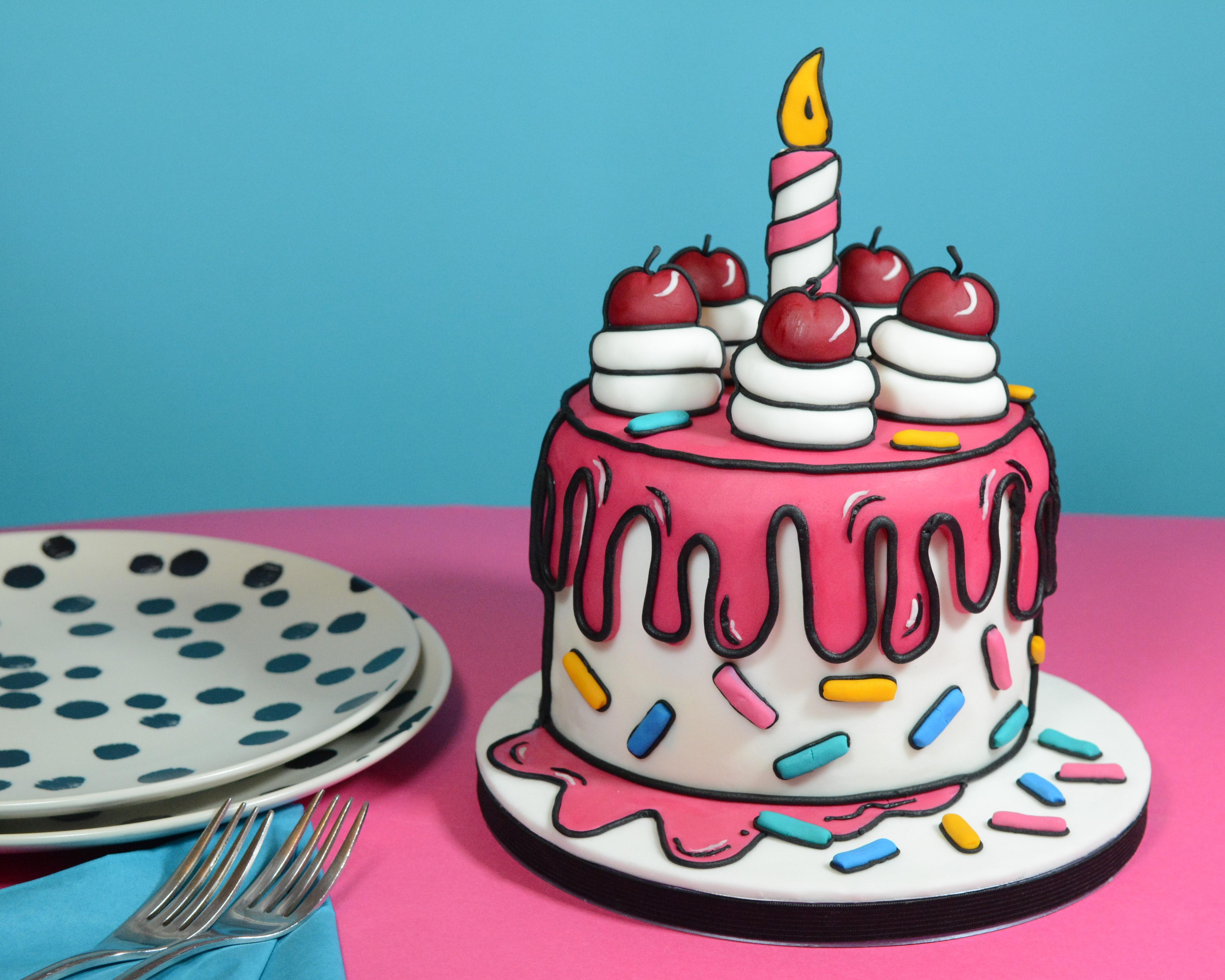 pictures of cartoon cakes
