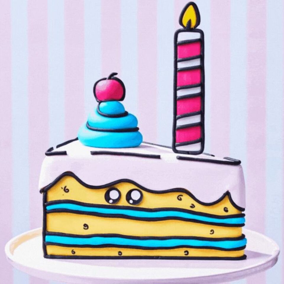 pictures of cartoon cakes