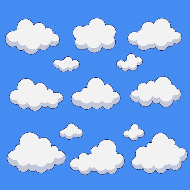 pictures of cartoon clouds