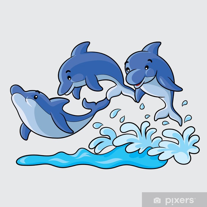pictures of cartoon dolphins