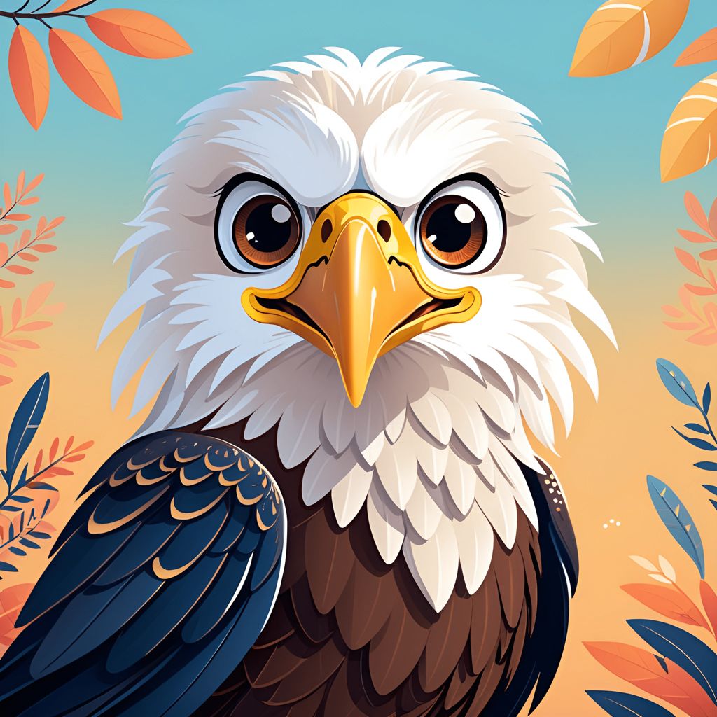 pictures of cartoon eagles