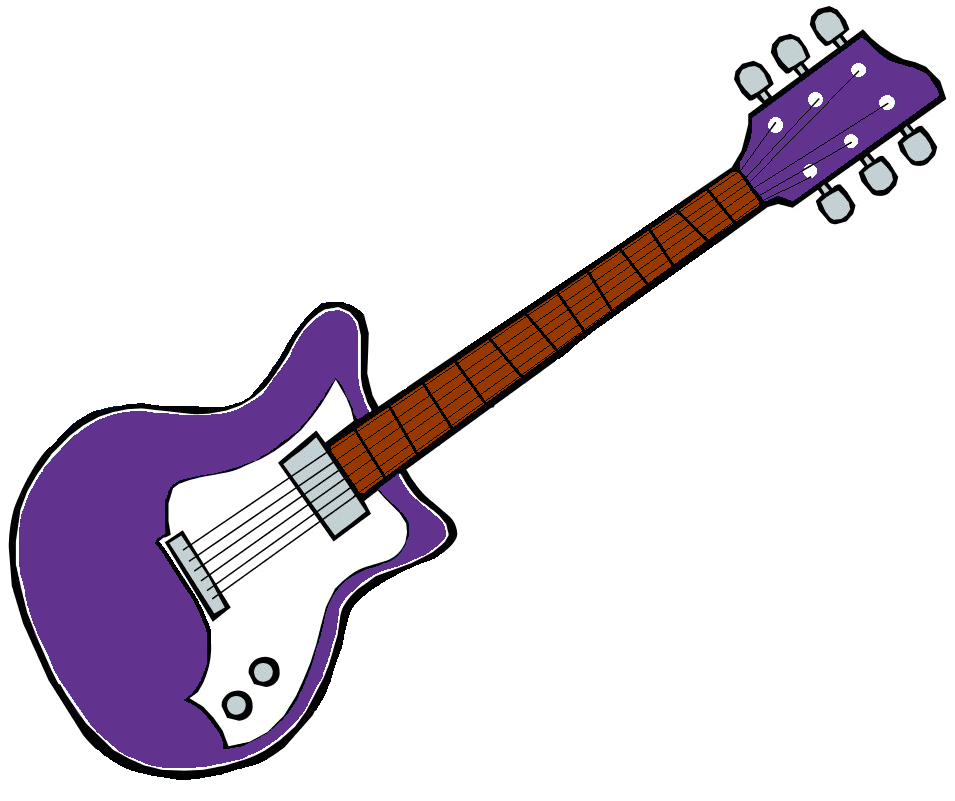 pictures of cartoon guitars