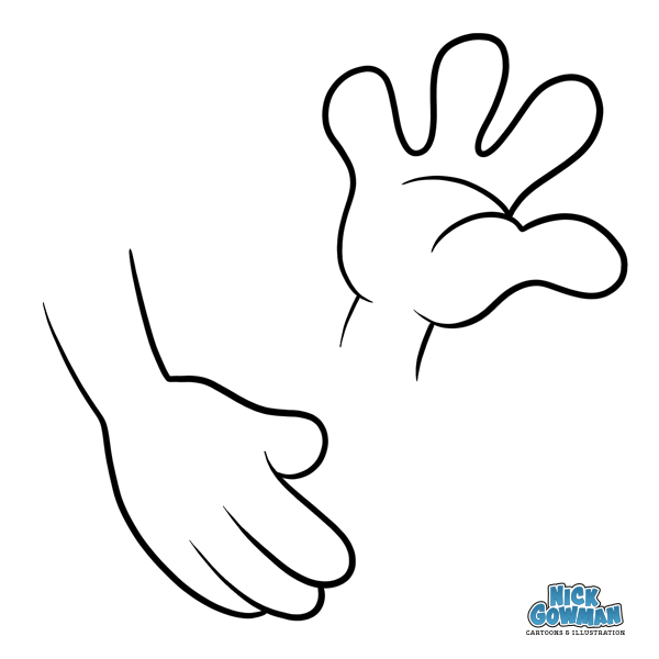 pictures of cartoon hands