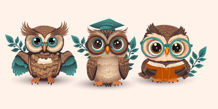 pictures of cartoon owls