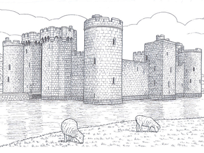pictures of castles to color