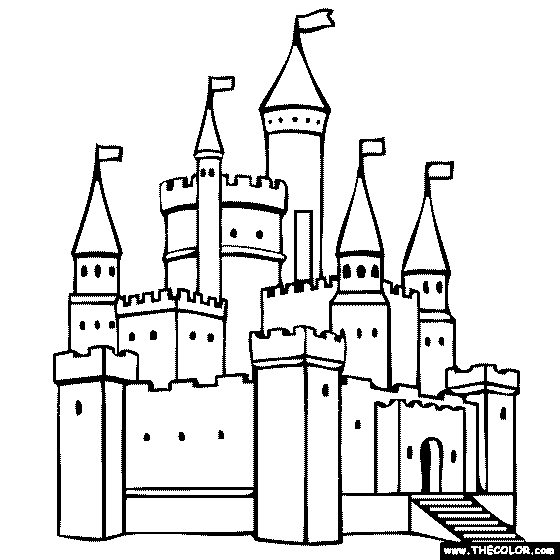 pictures of castles to color