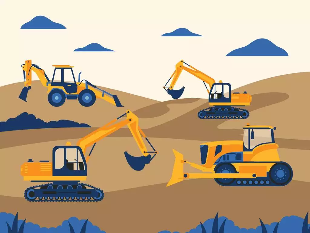 pictures of construction trucks