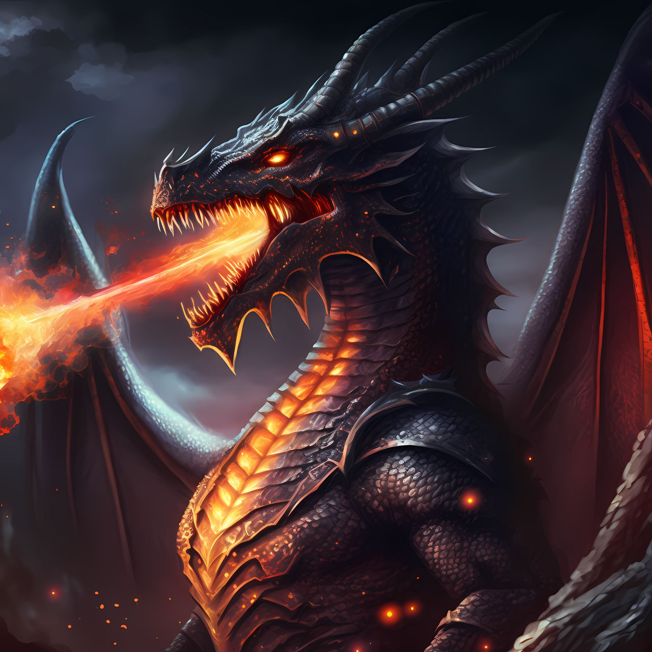 pictures of fire breathing dragons
