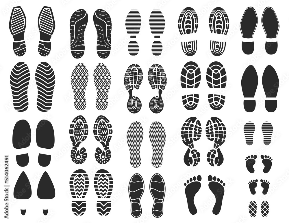 pictures of foot prints
