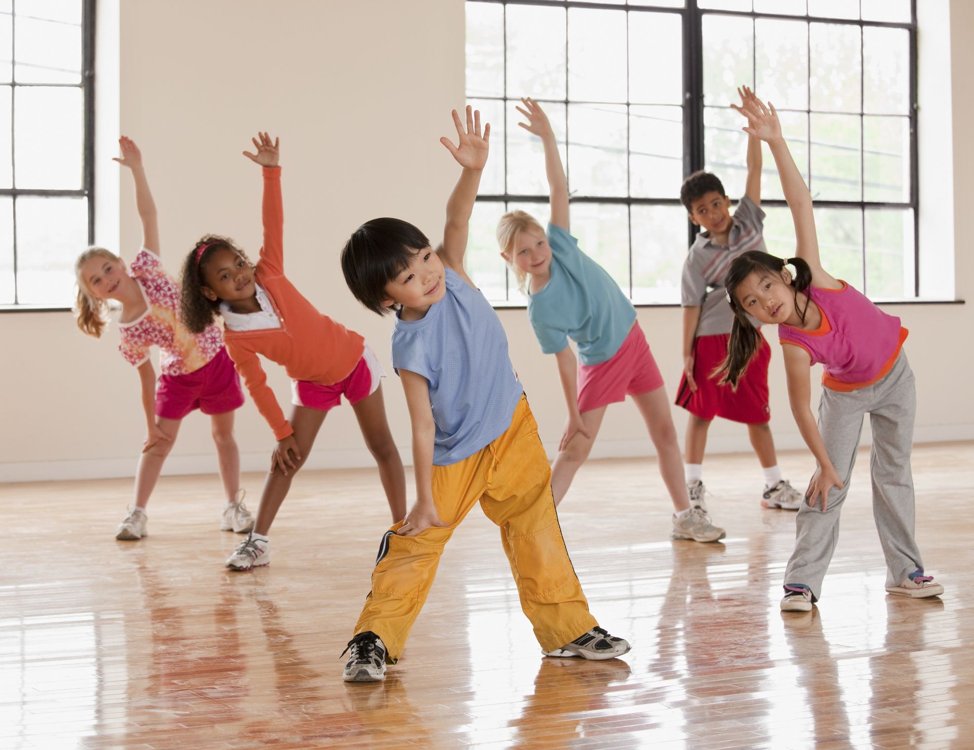 pictures of kids exercising