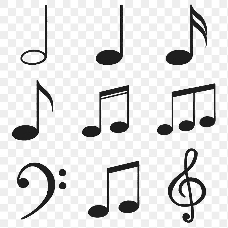 pictures of music notes