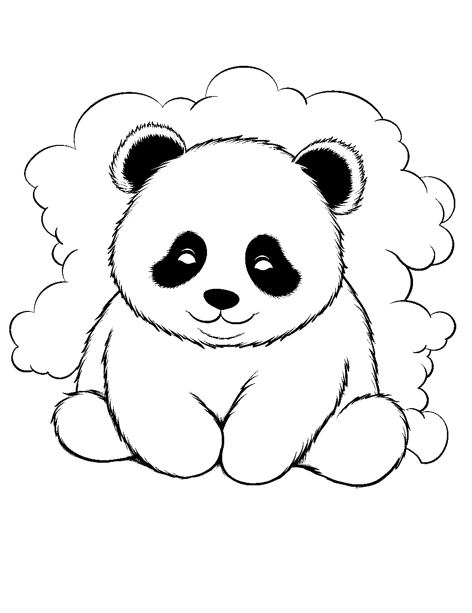 pictures of pandas to color