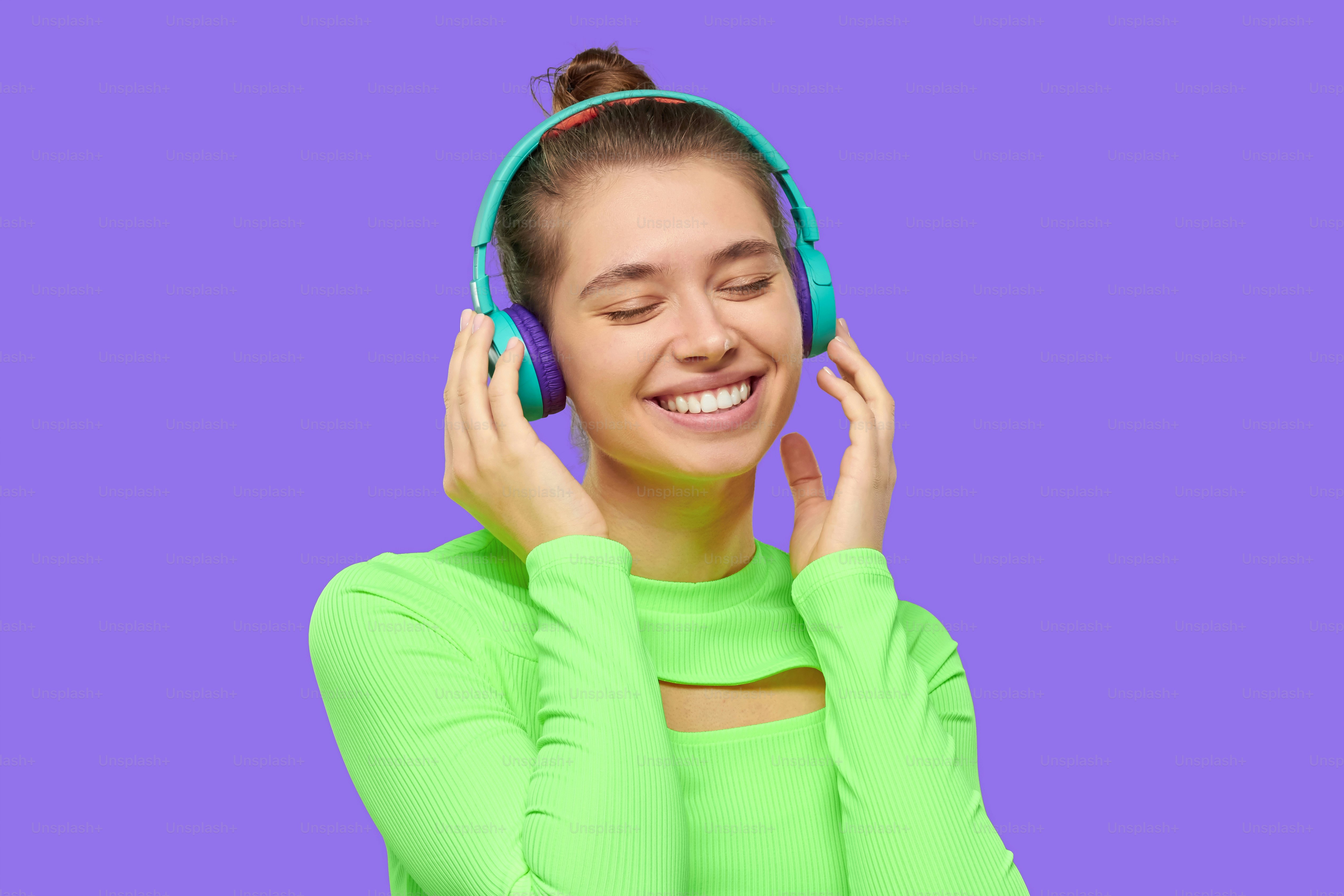 pictures of people listening to music