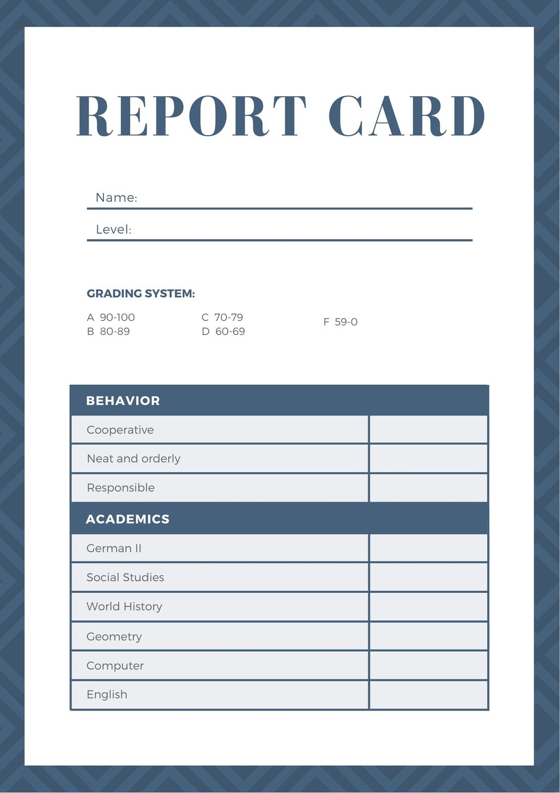pictures of report cards