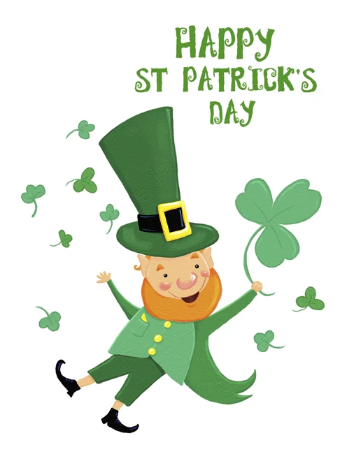 pictures of shamrocks and leprechauns